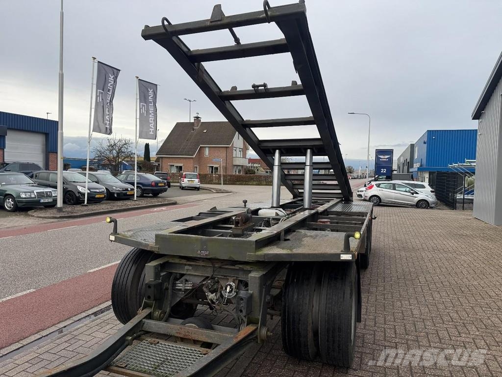 Burg BPA 10 18 Kipper, Full Steel Suspension, Blatt gef Причепи для перевезення контейнерів