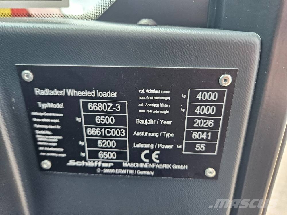 Schäffer 6680Z-3 Kolesni nakladalci