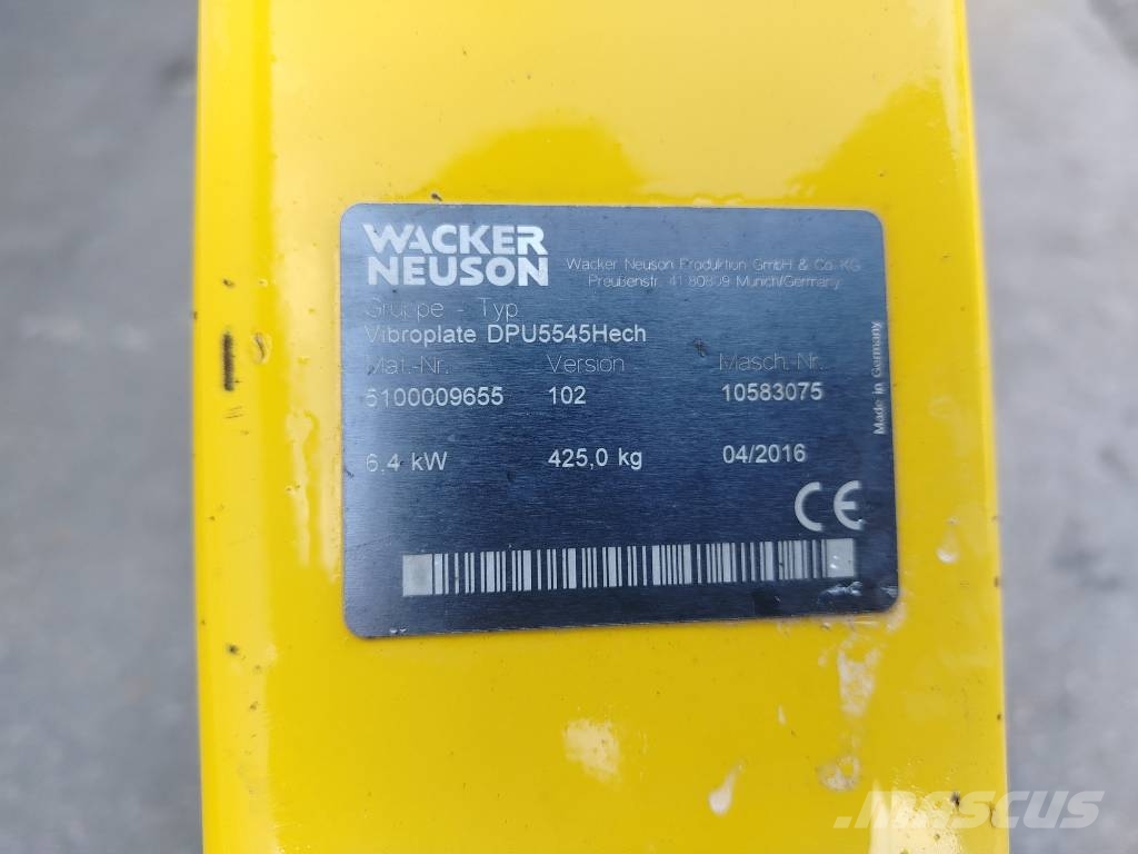 Wacker Neuson DPU5545Hech Tärylevyt