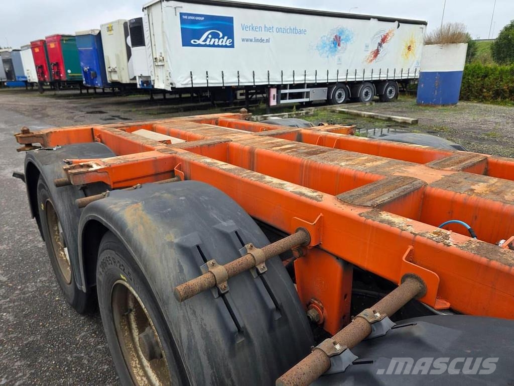 Pacton t3-010/ bpw drum Контейнерни полуремаркета