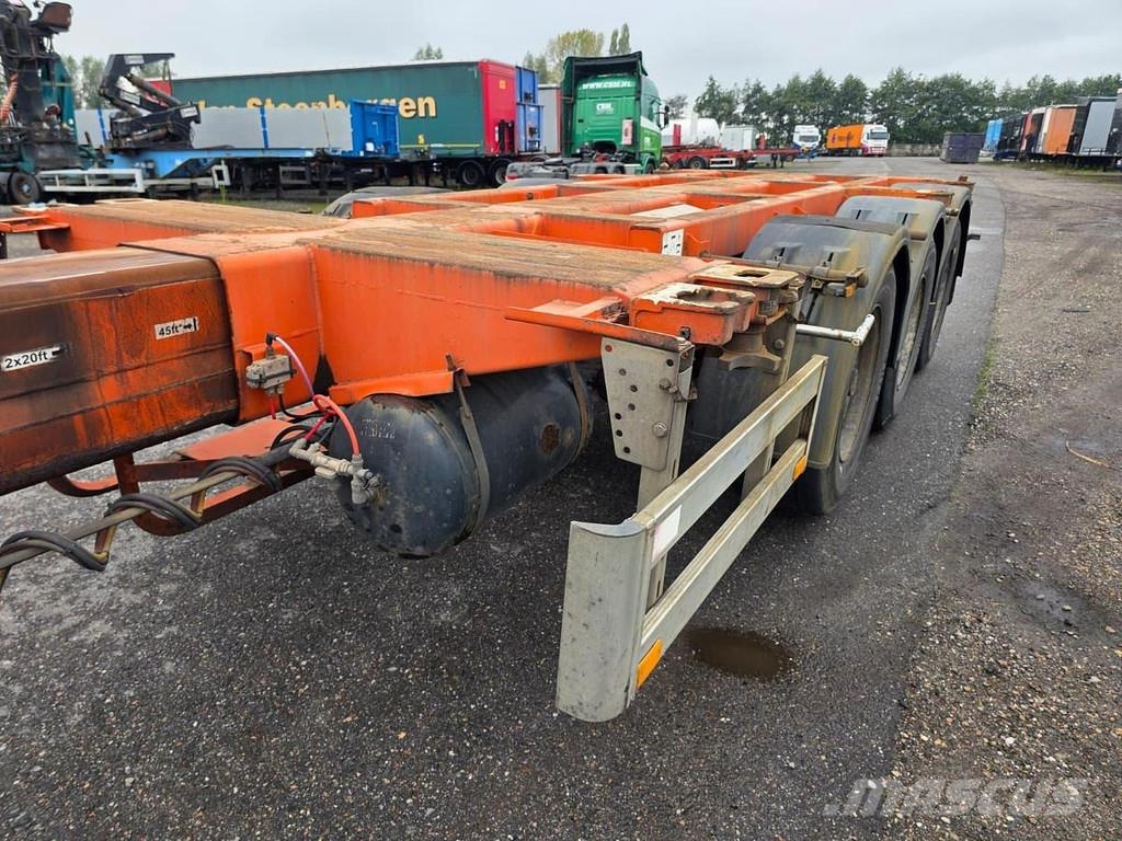 Pacton t3-010/ bpw drum Контейнерни полуремаркета
