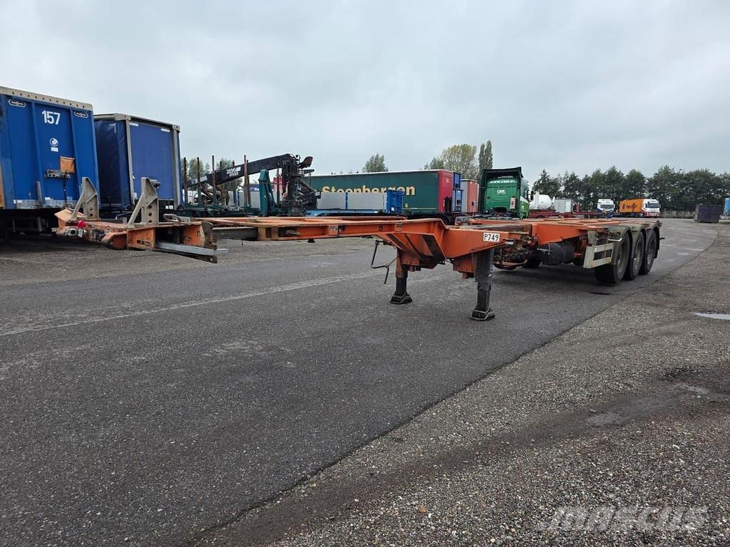 Pacton t3-010/ bpw drum Контейнерни полуремаркета