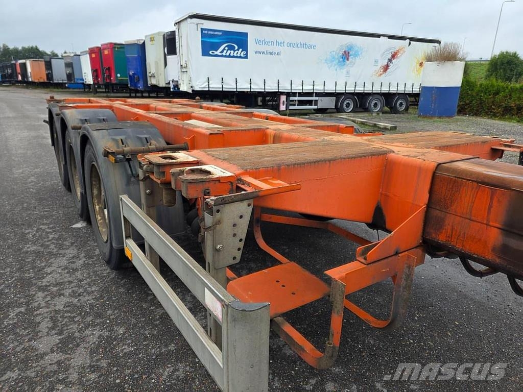 Pacton t3-010/ bpw drum Контейнерни полуремаркета