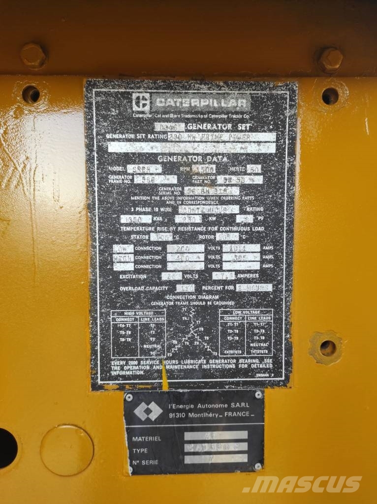 CAT D346 Дизелови генератори

