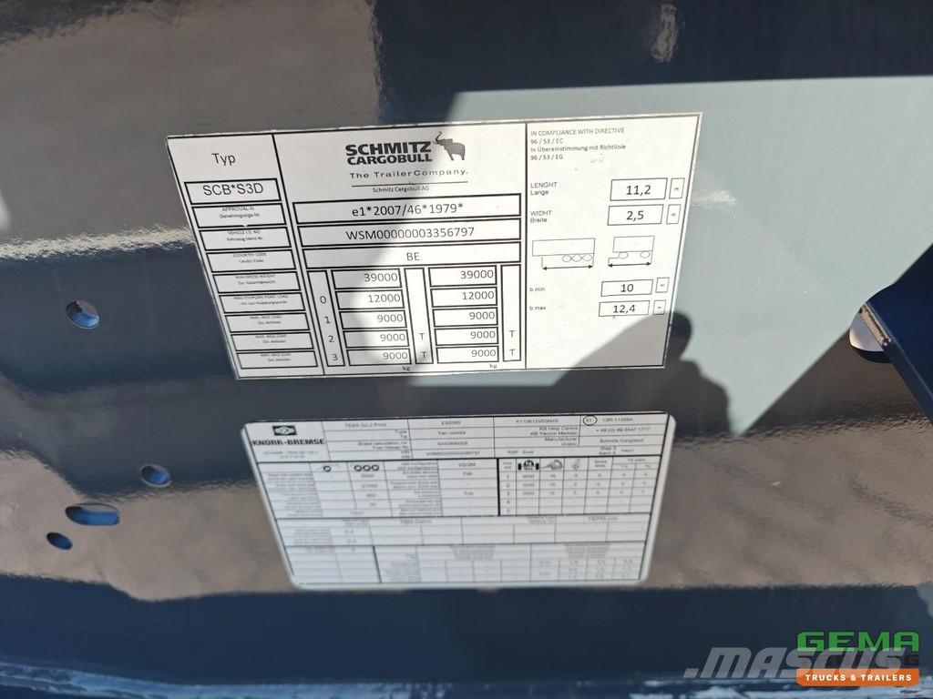 Schmitz Cargobull SCB S3D All Types of Containers - Front/Rear Slide Konttipuoliperävaunut