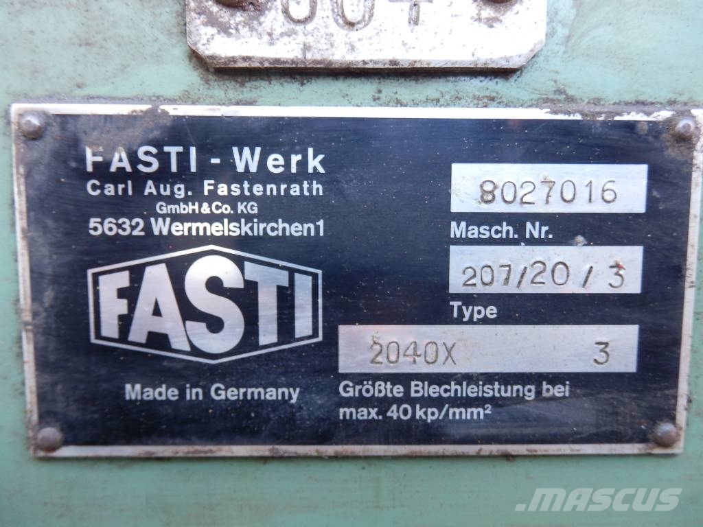 Fasti Zetbank 2040x3 Gradbeništvo - drugo