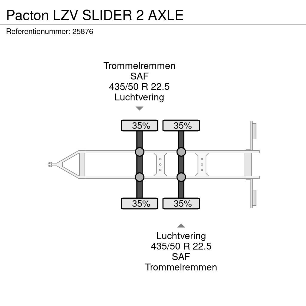 Pacton LZV SLIDER 2 AXLE Andere Anhänger