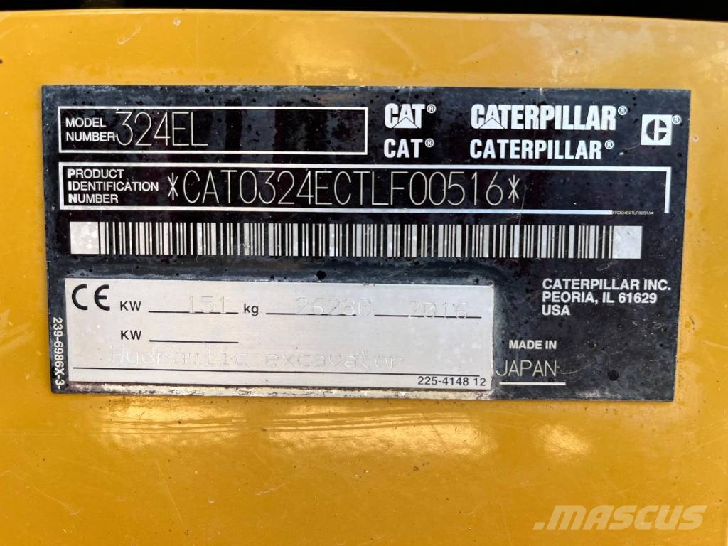 CAT 324 EL حفارات زحافة