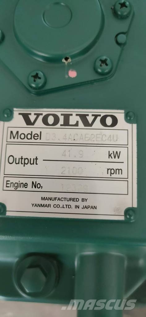 Volvo D3.4ACAE2EC4U construction machinery motor 엔진