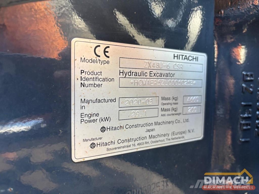 Hitachi ZX48U-6 air conditioning - HKS tiltrotator with bu Excavadoras especiales