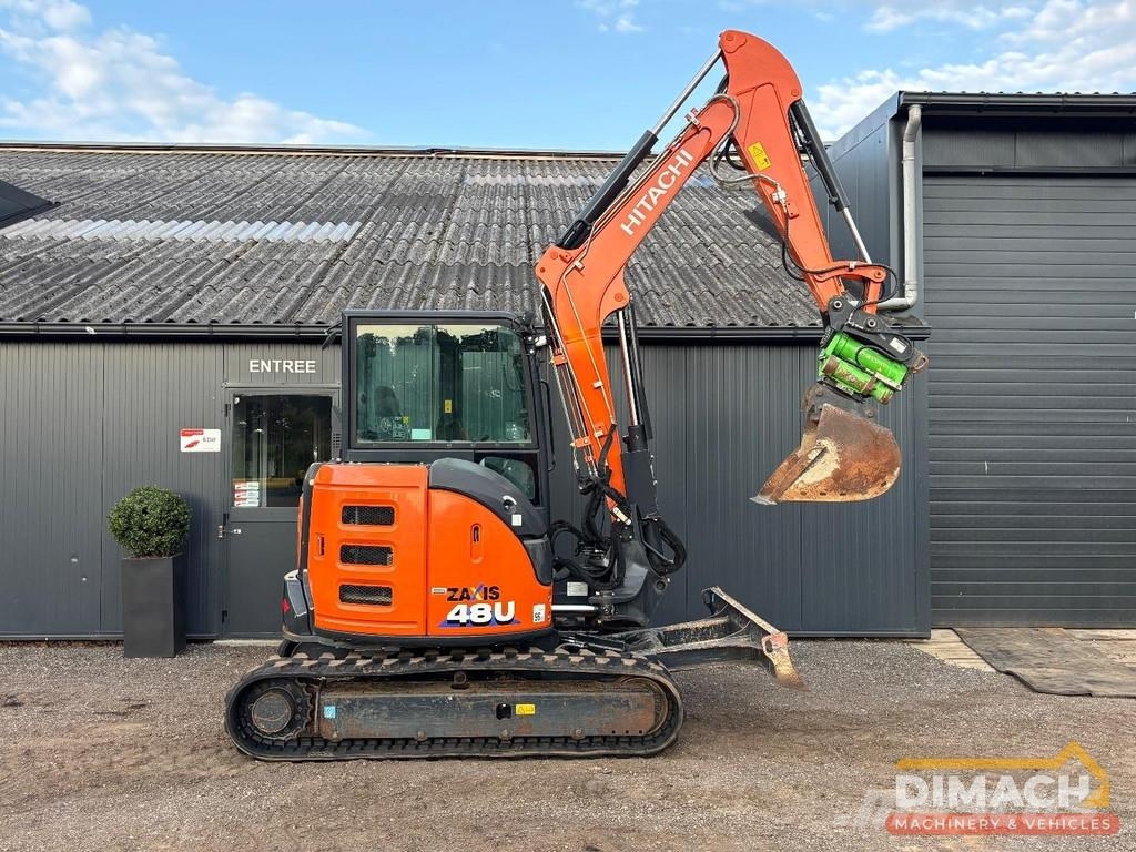 Hitachi ZX48U-6 air conditioning - HKS tiltrotator with bu Excavadoras especiales