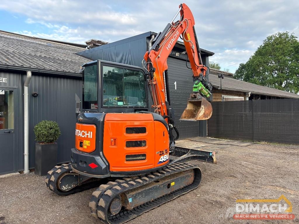 Hitachi ZX48U-6 air conditioning - HKS tiltrotator with bu Excavadoras especiales