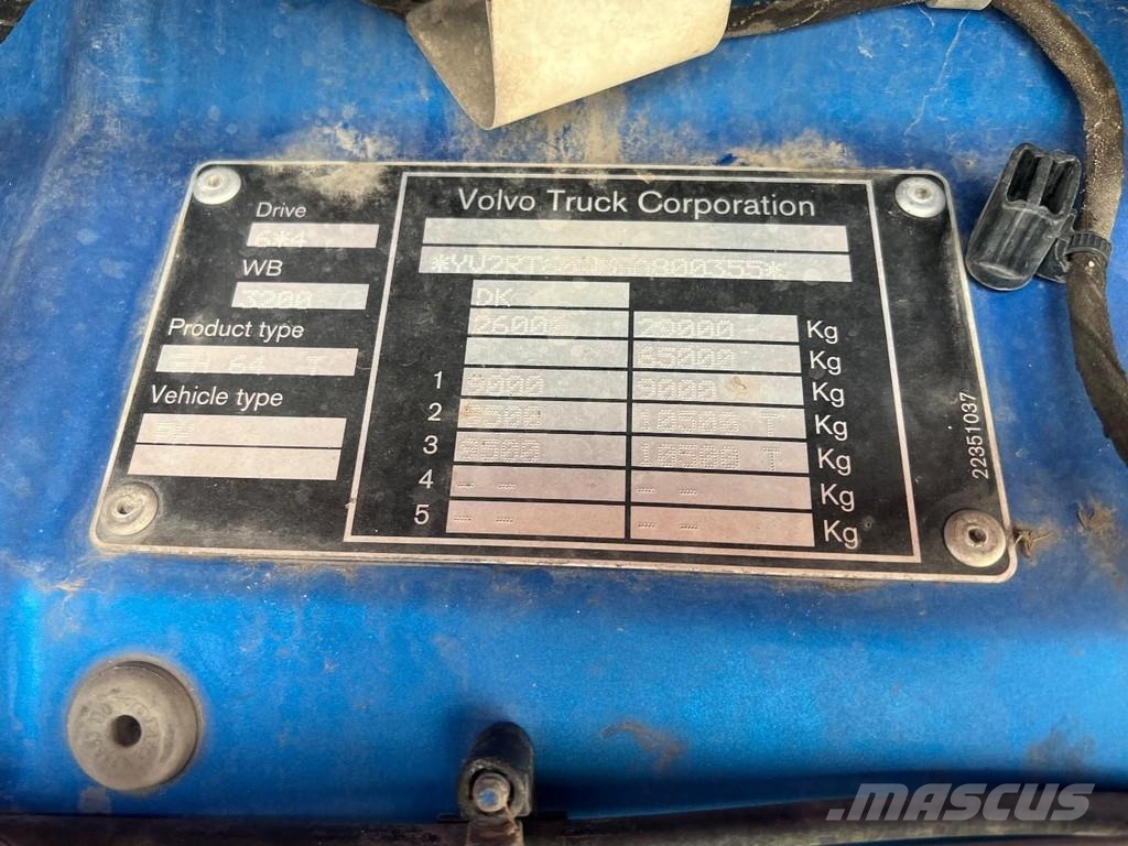 Volvo FH 540 6X4 EURO 6 WITH LIFTING AXLE Trekkers