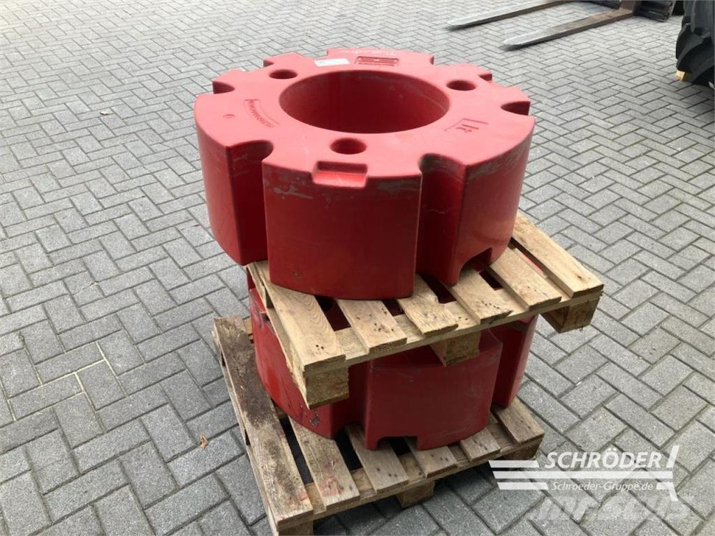 Fendt 2X 1000KG RADGEWICHTE BELASTUNGSGEWICHTE 이중 바퀴
