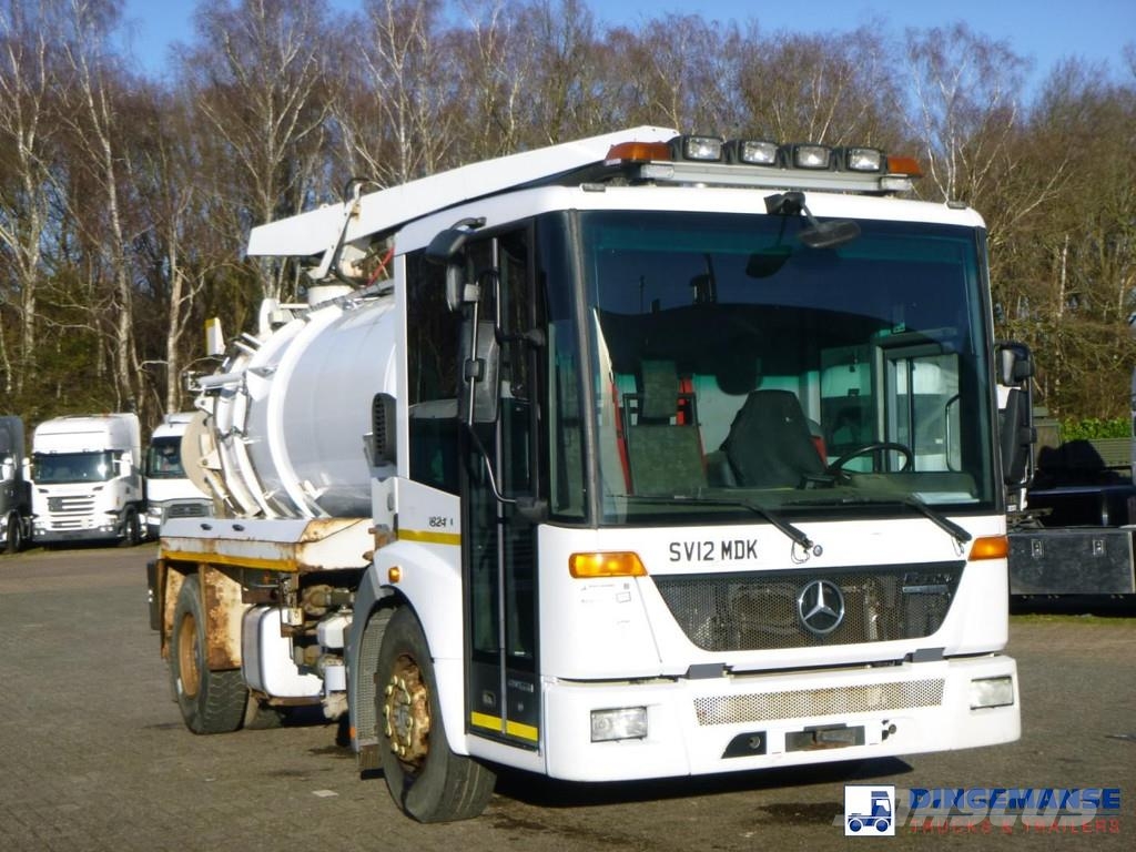 Mercedes-Benz Econic 1824 4x2 Whale vacuum tank 8.1 m3 Paine-/imuautot