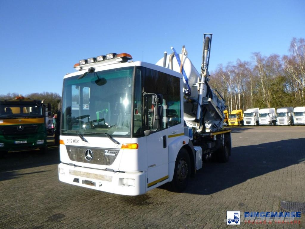 Mercedes-Benz Econic 1824 4x2 Whale vacuum tank 8.1 m3 Paine-/imuautot