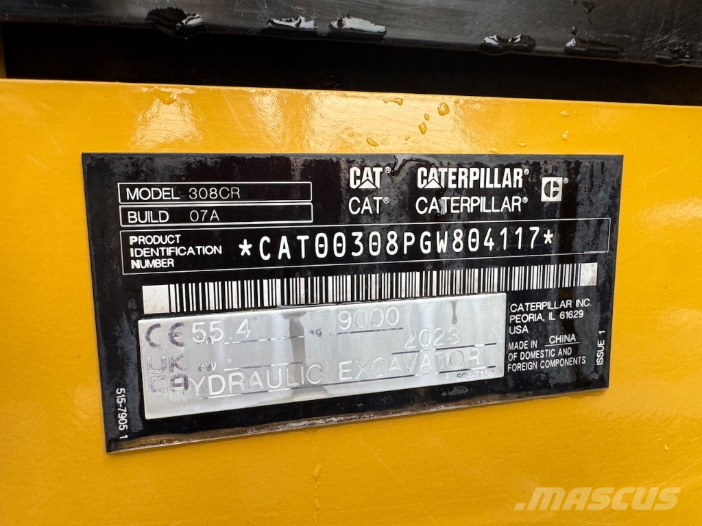 CAT 308 CR VAB Малые экскаваторы 7т-12т