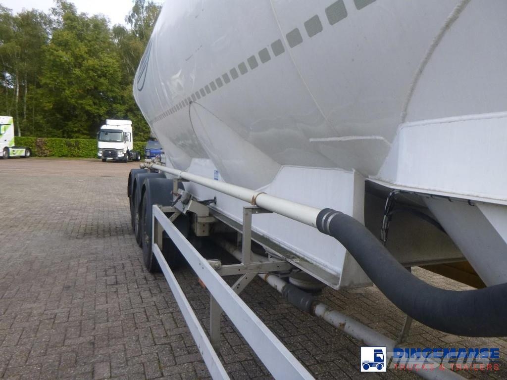 Feldbinder Powder tank alu alu 49 m3 / 1 comp Polprikolice cisterne