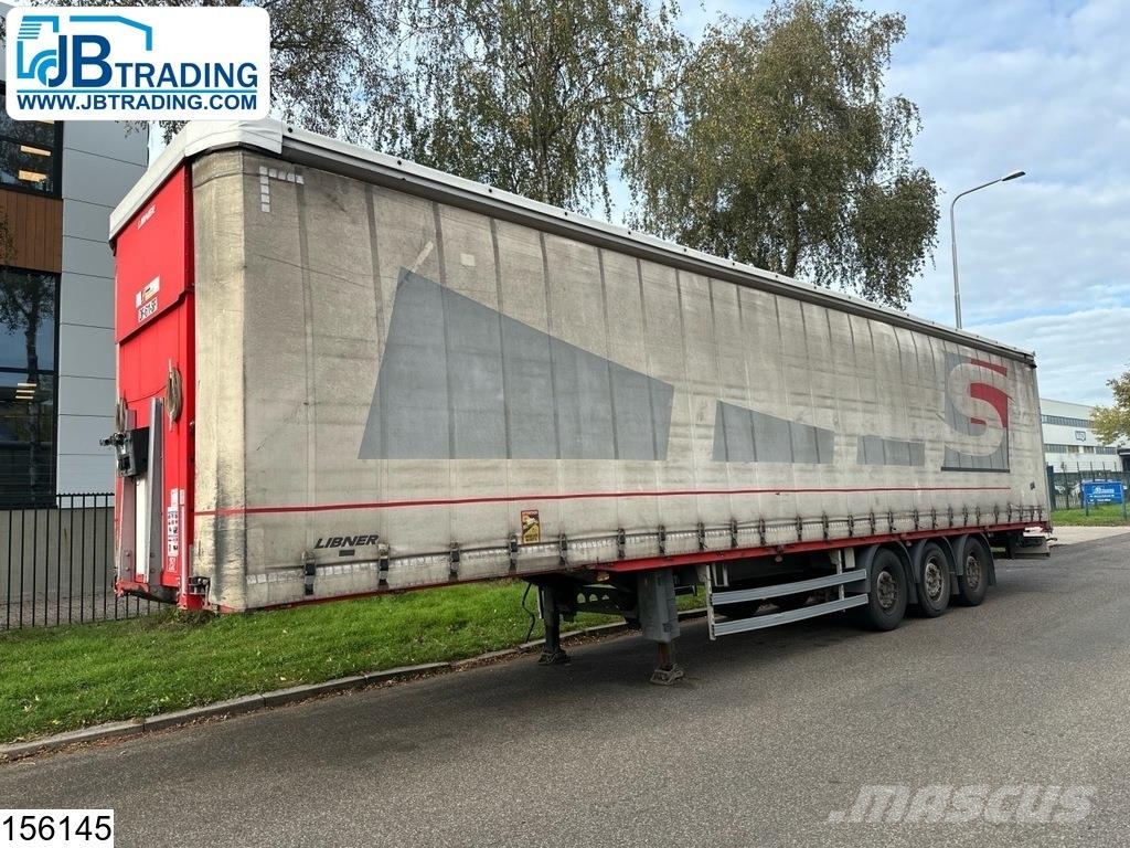 Lecitrailer Tautliner Lift axle Tents puspiekabes