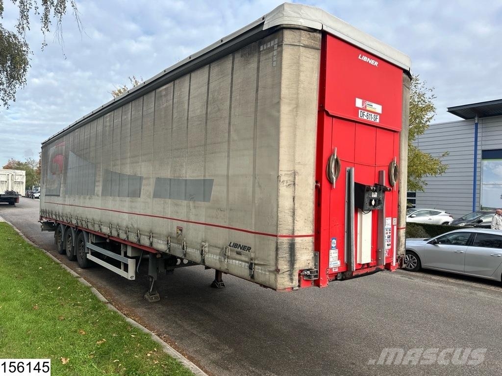 Lecitrailer Tautliner Lift axle Tents puspiekabes