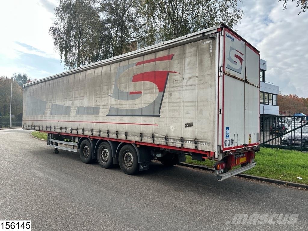 Lecitrailer Tautliner Lift axle Tents puspiekabes