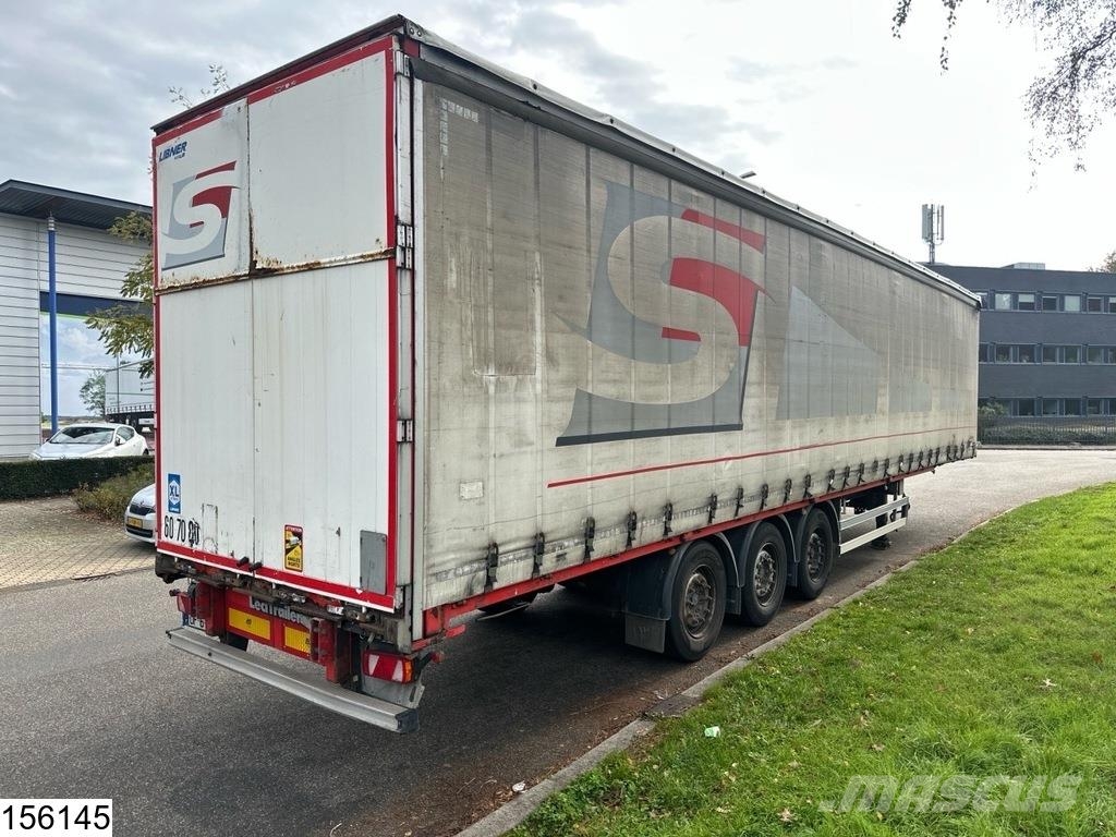 Lecitrailer Tautliner Lift axle Tents puspiekabes