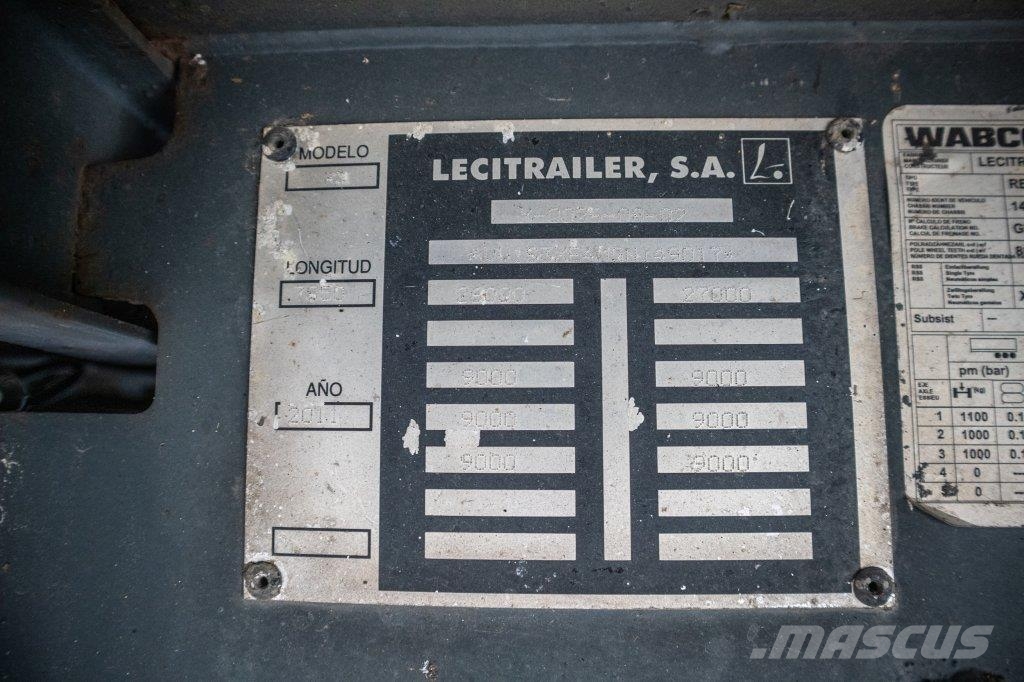 Lecitrailer VOLAILLE/GEFLÛGEL/POULTRY+REHAUSSABLE Platformas/izkraušana no sāniem