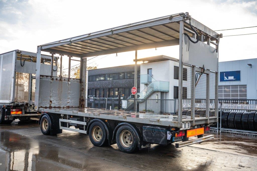 Lecitrailer VOLAILLE/GEFLÛGEL/POULTRY+REHAUSSABLE Platformas/izkraušana no sāniem