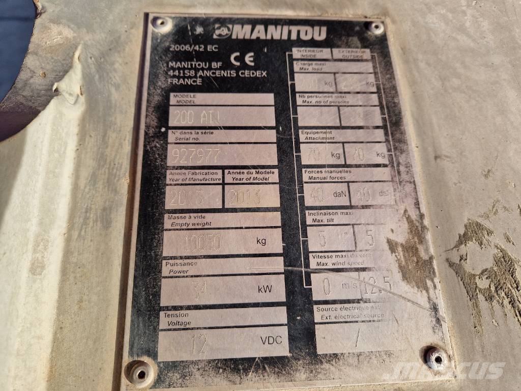 Manitou 200 ATJ jak Z60/34 660SJ P616 Zglobne dvižne ploščadi