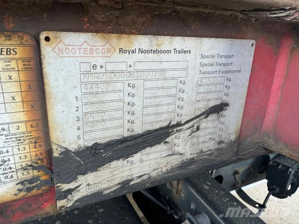 Nooteboom OSD-50-04V - 4 AXLE LAST 2 AXLE STEERING - 6,4 EXT Tieflader-Auflieger