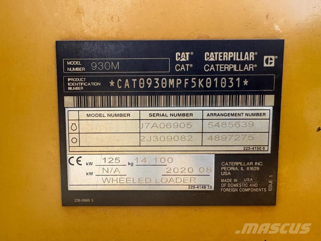 CAT 930M + 8,268 HOURS + CE + PERFECT WORKING + 3x IN Læssemaskiner på hjul