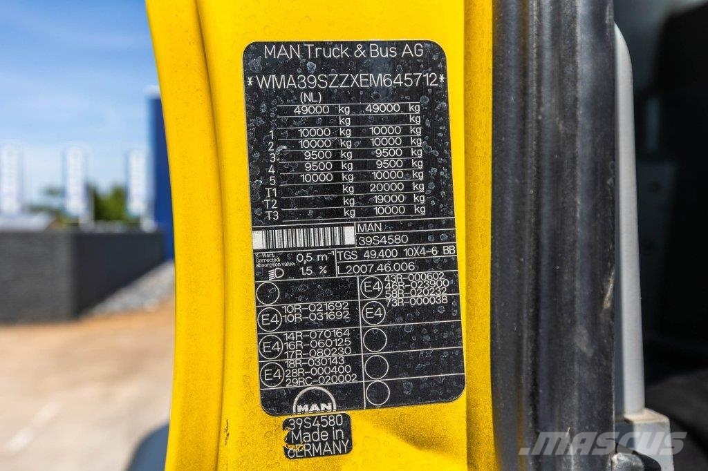 MAN TGS 49.400 10X4-6 BB Camiones con chasís y cabina