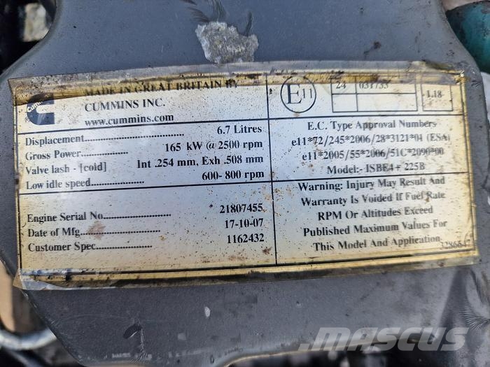 Cummins ISBE4 225B Transportation - Others