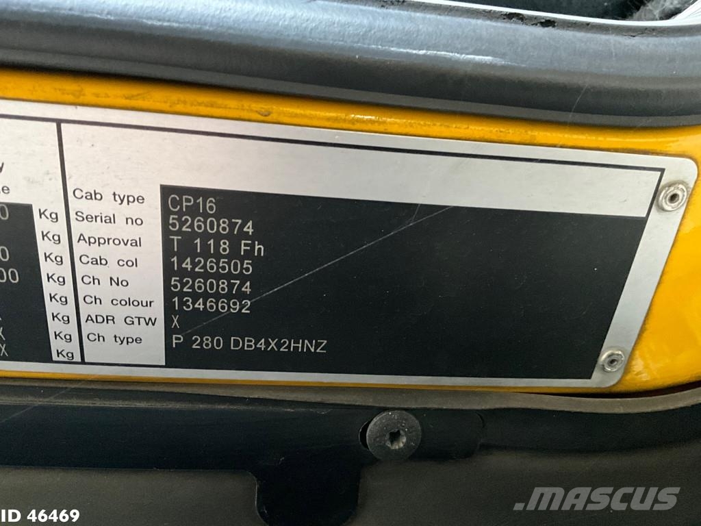 Scania P 280 HMF 12 Tonmeter Z-kraan Kiperi kamioni