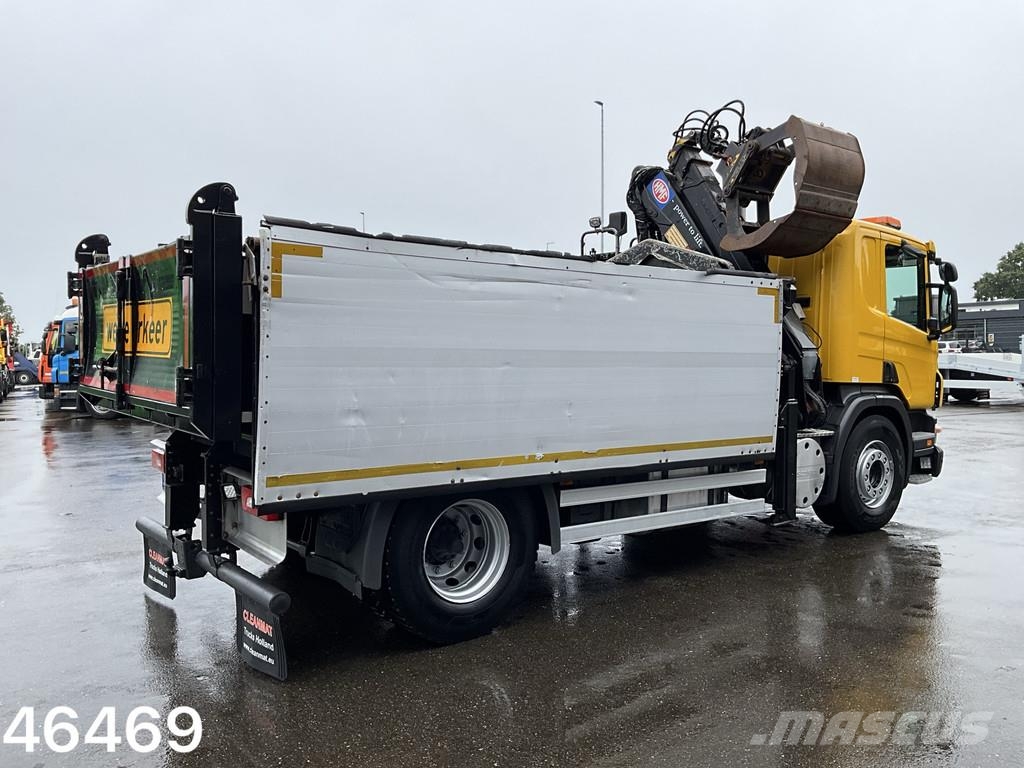 Scania P 280 HMF 12 Tonmeter Z-kraan Kiperi kamioni