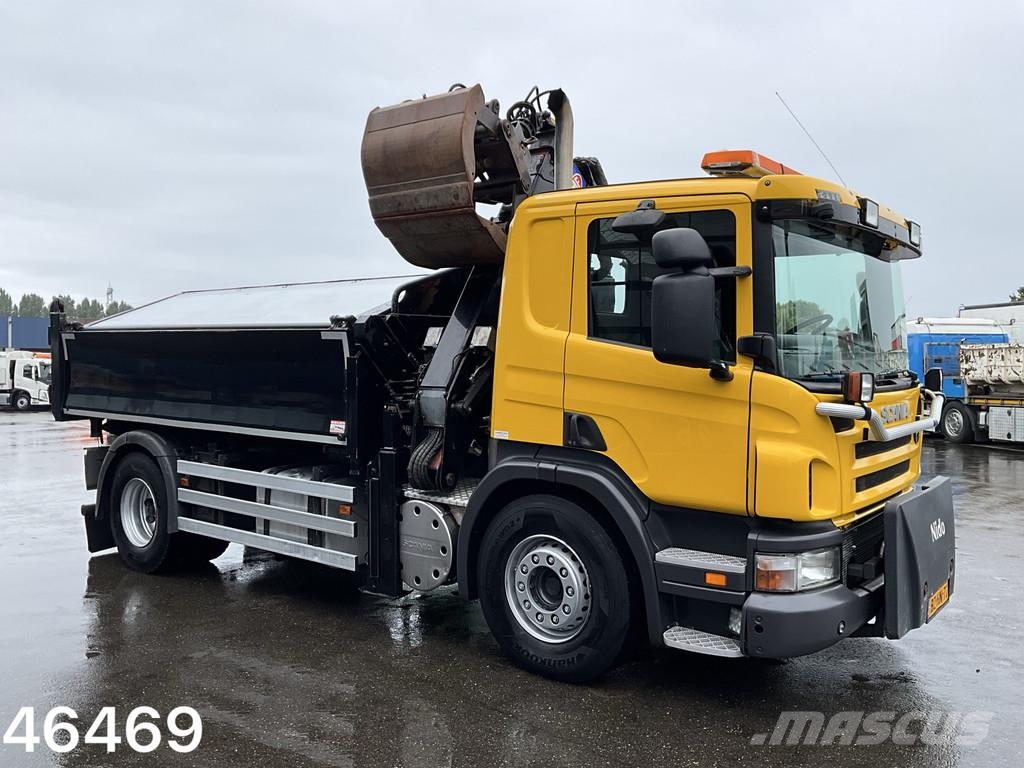 Scania P 280 HMF 12 Tonmeter Z-kraan Bañeras basculantes usadas