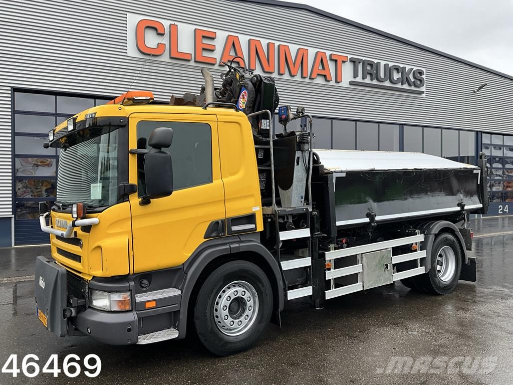 Scania P 280 HMF 12 Tonmeter Z-kraan Kiperi kamioni