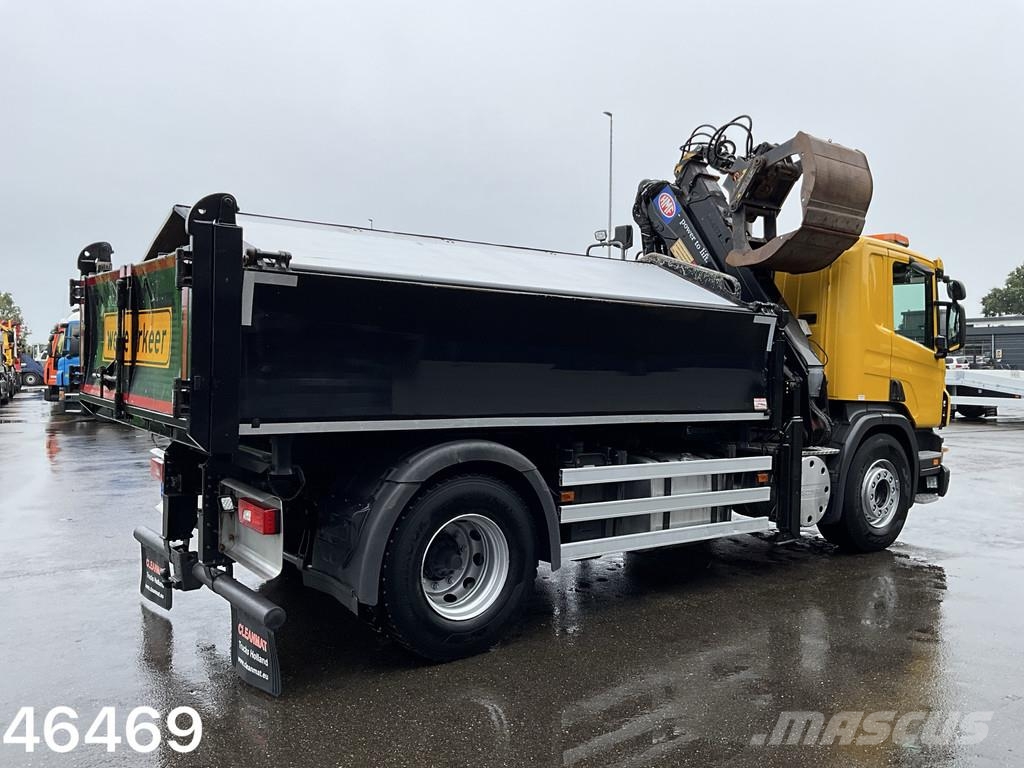 Scania P 280 HMF 12 Tonmeter Z-kraan Kiperi kamioni