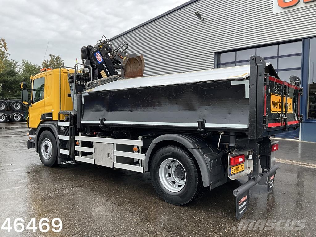Scania P 280 HMF 12 Tonmeter Z-kraan Bañeras basculantes usadas