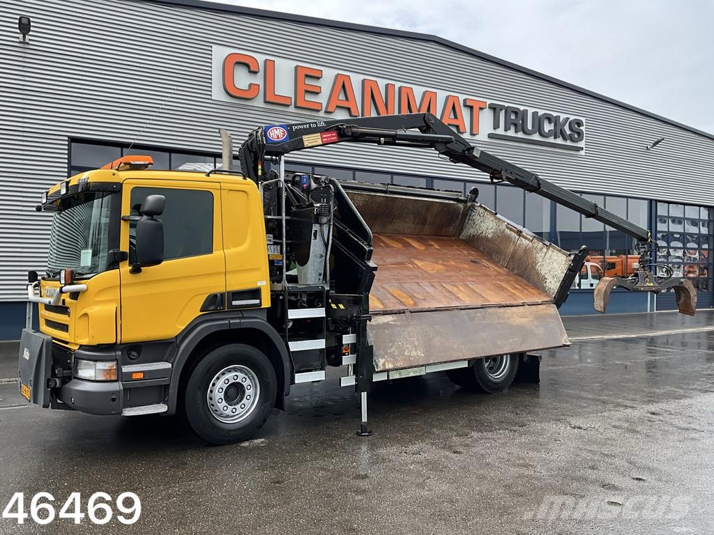 Scania P 280 HMF 12 Tonmeter Z-kraan Kiperi kamioni