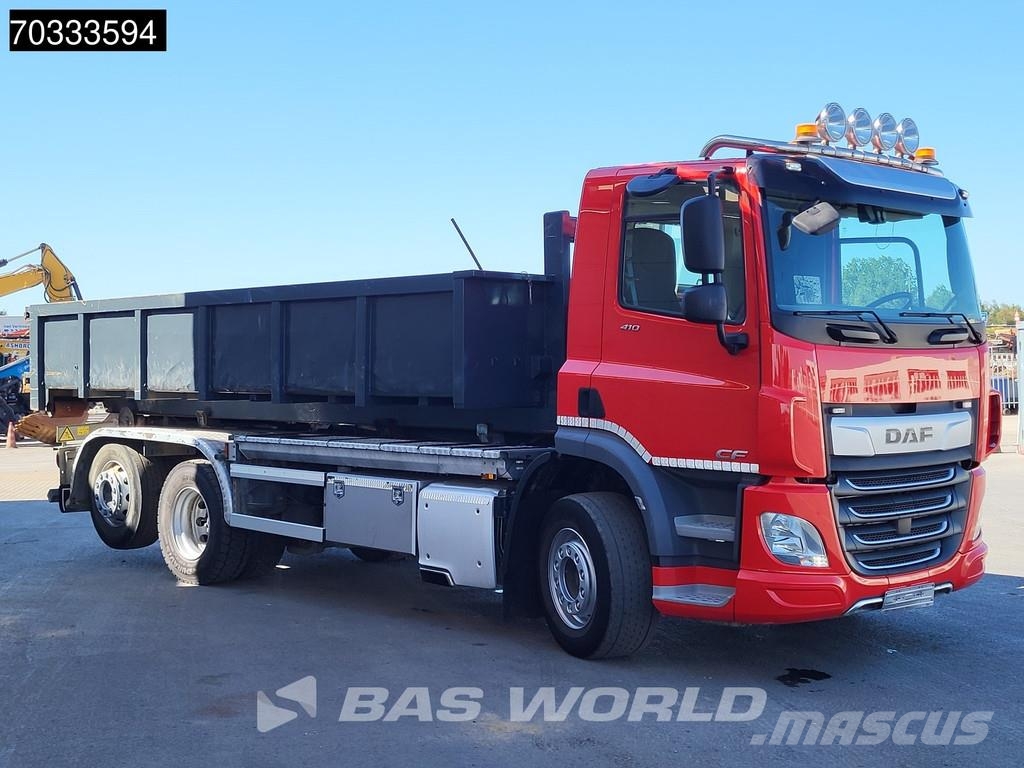 DAF CF 410 CF 6X2 AJK HL20-6180 containersystem Day ca شاحنات الرافعات الخطافية