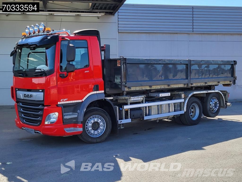 DAF CF 410 CF 6X2 AJK HL20-6180 containersystem Day ca شاحنات الرافعات الخطافية