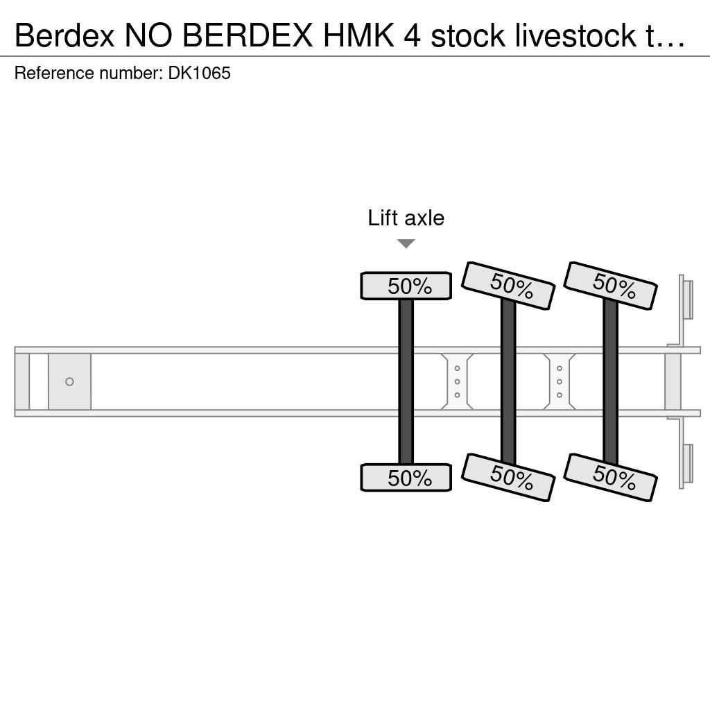 Berdex NO BERDEX HMK 4 stock livestock trailer SPF Naczepy do transportu zwierząt