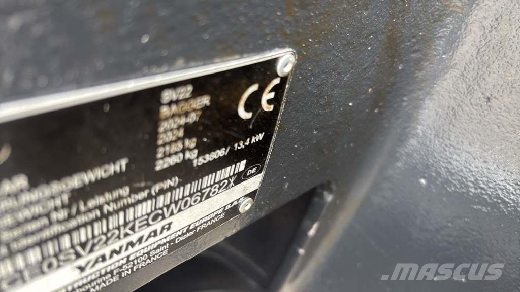 Yanmar SV22 Mini bageri < 7t