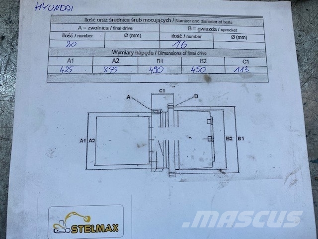 Hyundai R 320 FINAL DRIVE Transmissão