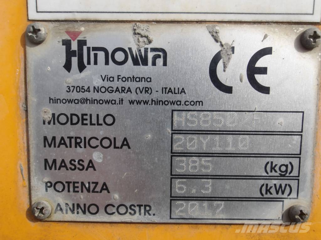 Hinowa HS 850 Kāpurķēžu pašizkrāvējs