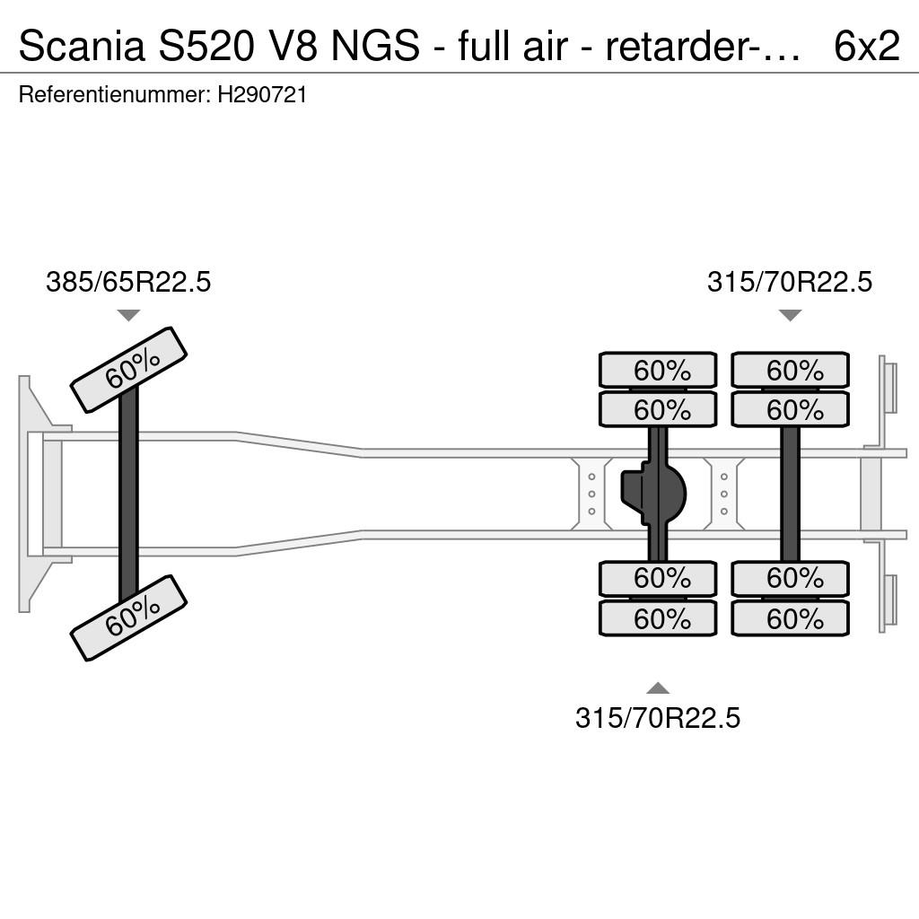 Scania S520 V8 NGS - full air - retarder- opticruise - al Camiones con caja de remolque