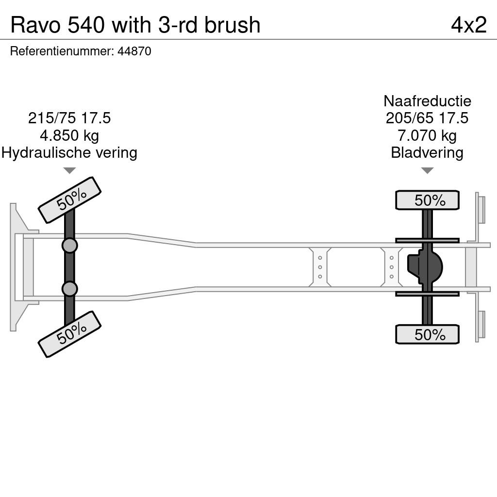 Ravo 540 with 3-rd brush Sweeper trucks