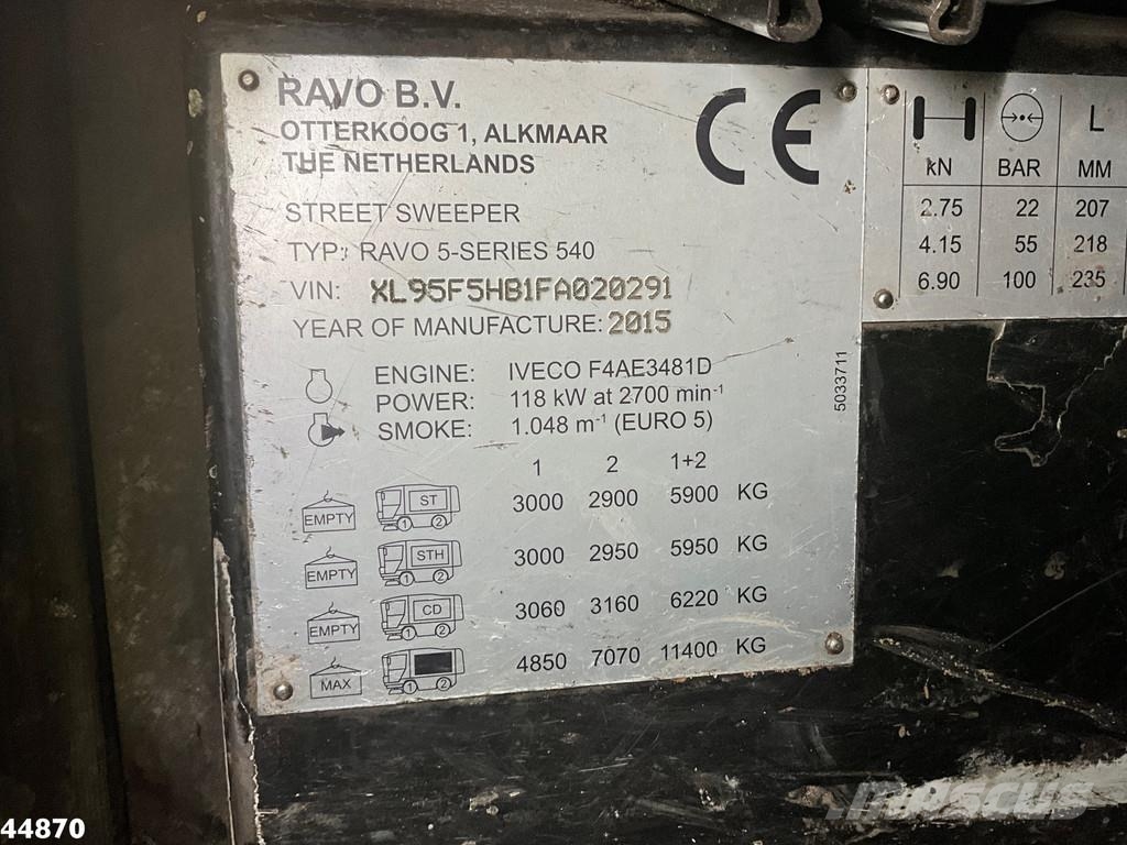 Ravo 540 with 3-rd brush Sweeper trucks