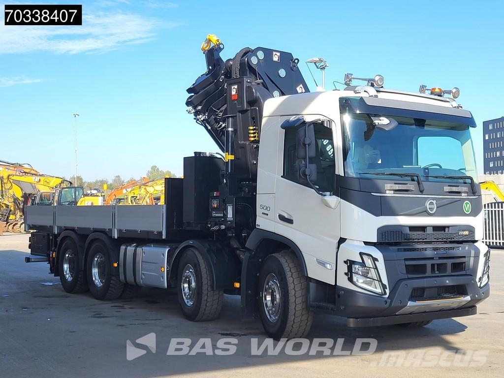 Volvo FMX 500 8X4 NEW! HIAB X-HIPRO 658 E-6 Crane Kran B Camion con sponde ribaltabili